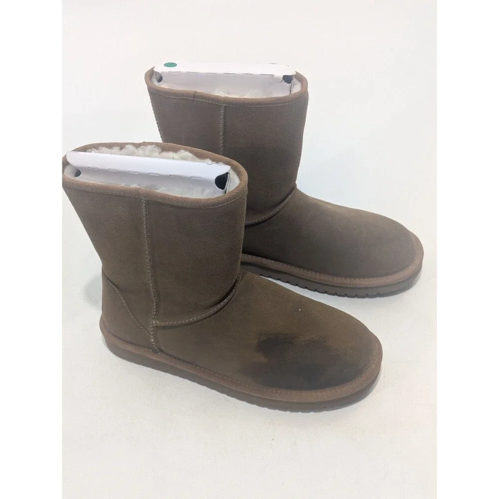 UGG Koolaburra Women’s W Koola Short Chestnut Suede Boots Size 8 - Picture 3 of 8